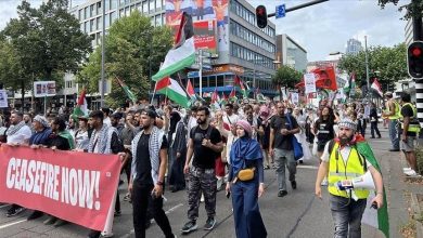 Photo of لندن.. مظاهرة احتجاجية على قصف الاحتلال مدرسة التابعين بغزة