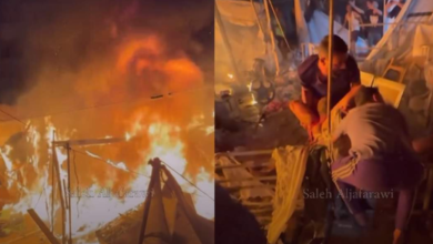 Photo of مجزرة جديدة تستهدف خيام النازحين بمستشفى شهداء الأقصى