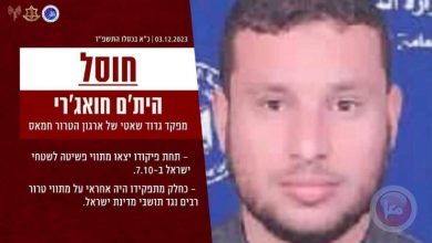 Photo of الجيش الإسرائيلي: معلوماتنا الاستخبارية عن نجاح اغتيال قائد كتيبة الشاطئ غير صحيحة