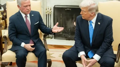 Photo of ملك الأردن يبحث مع الرئيس الأميركي تطورات غزة وسوريا