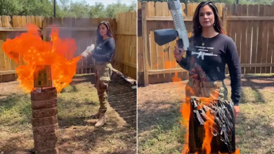 Photo of مرشحة جمهورية تحرق المصحف الشريف لدعم حملتها الانتخابية (شاهد)