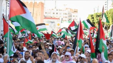Photo of آلاف المغاربة يتظاهرون في عدة مدن رفضا للتجويع الإسرائيلي بغزة