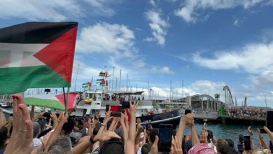 Photo of مسيّرات مجهولة تحلّق فوق أسطول الصمود المتجه لغزة