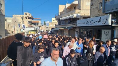 Photo of كفر ياسيف تتظاهر احتجاجا على مقتل الطالب نبيل صفية