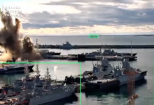 Photo of في سابقة عالمية.. أوكرانيا تقول إنها دمرت غواصة روسية بمسيرة غاطسة (شاهد)