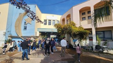 Photo of مظاهرة في طمرة احتجاجًا على إطلاق نار أمام مدرسة البيروني الابتدائية