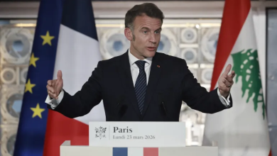 Photo of ماكرون يحذر من احتلال لبنان ويدعو للاعتراف بدولة فلسطين