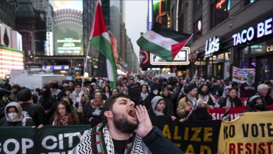 Photo of اعتقالات في شوارع نيويورك خلال احتجاجات مؤيدة لفلسطين