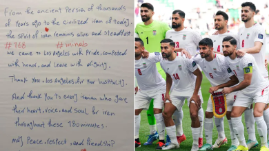 Photo of “نغادر بكرامة”.. لاعبو إيران يودّعون لوس أنجلوس برسالة خطية مؤثرة