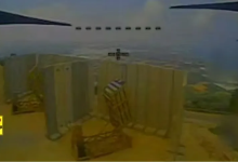 Photo of لقطات توثق تدمير مسيرة مفخخة لبطارية قبة حديدية شمال البلاد (شاهد)