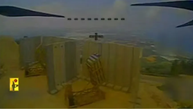 Photo of لقطات توثق تدمير مسيرة مفخخة لبطارية قبة حديدية شمال البلاد (شاهد)