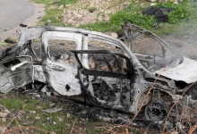 Photo of مستوطنون إسرائيليون يحرقون شاحنة فلسطينية في بلدة بيتا