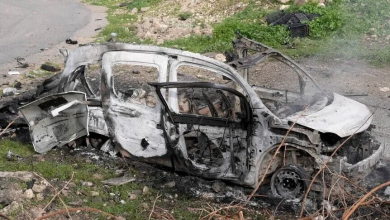 Photo of مستوطنون إسرائيليون يحرقون شاحنة فلسطينية في بلدة بيتا