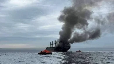 Photo of إيران تعلن اندلاع حريق في سفينة حاولت عبور مضيق هرمز دون إذن