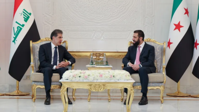 Photo of الشرع يستقبل بارزاني في دمشق.. مباحثات حول الاقتصاد والأمن الإقليمي (شاهد)