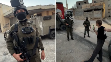 Photo of “نحمي اليهود فقط”.. ناشط أجنبي يوثق انتهاكات جيش الاحتلال في رام الله (شاهد)