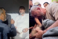 Photo of “هكذا نواسي بعضنا”.. فلسطيني يواسي الدكتور منير البرش بعد استشهاد نجله (شاهد)