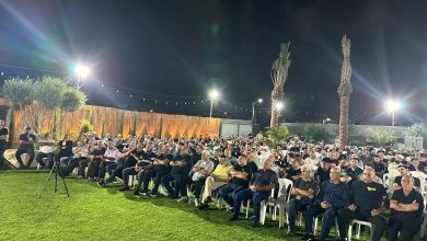 Photo of أمسية إيمانية وفاءً للمرحوم ناشد عازم في مدينة الطيبة (صور)