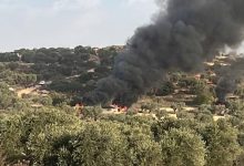 Photo of مستوطنون يعتدون على قاطفي الزيتون قرب رام الله ويحرقون المركبات